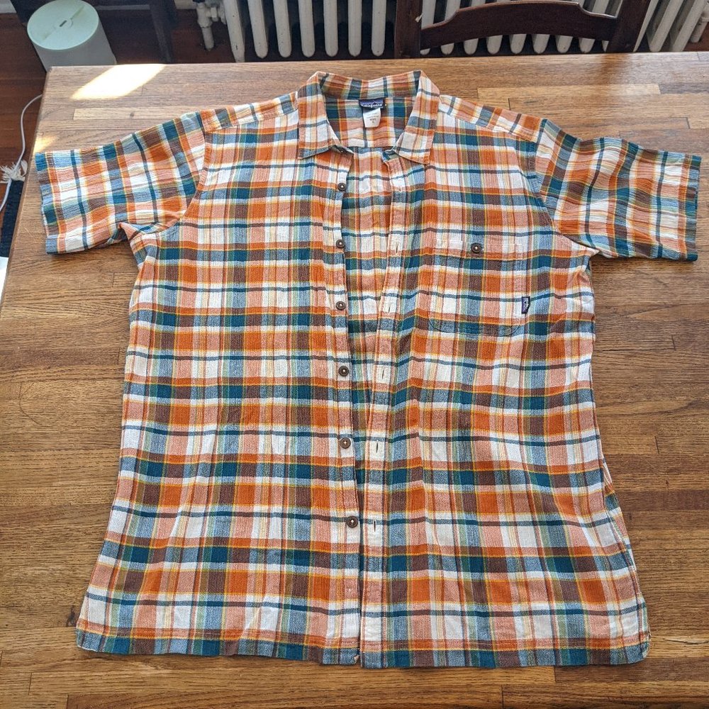 Men's Cotton Patagonia Casual Button-Down Short-Sleeved Shirt